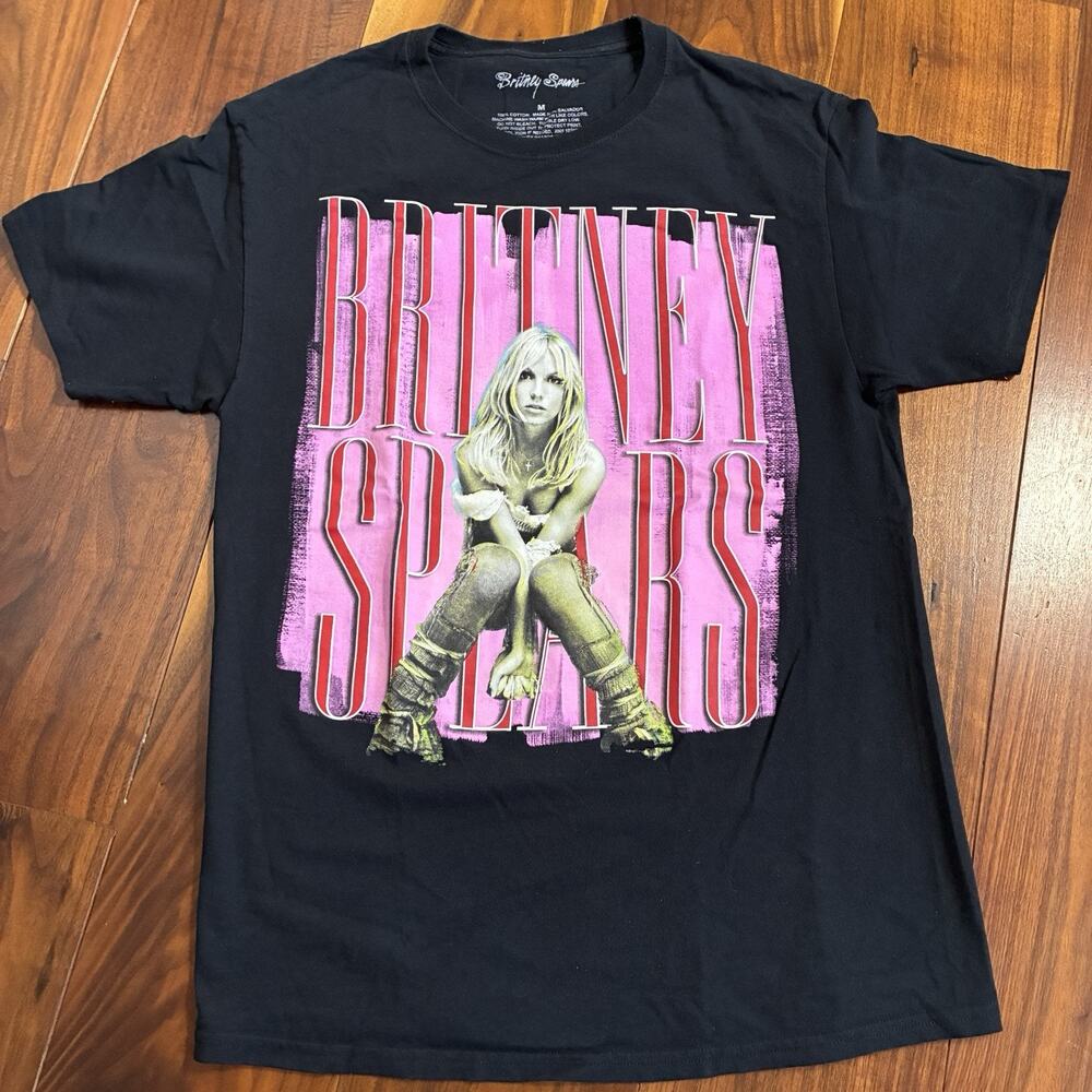 Britney Spears T-Shirt Black / Pink Size Medium